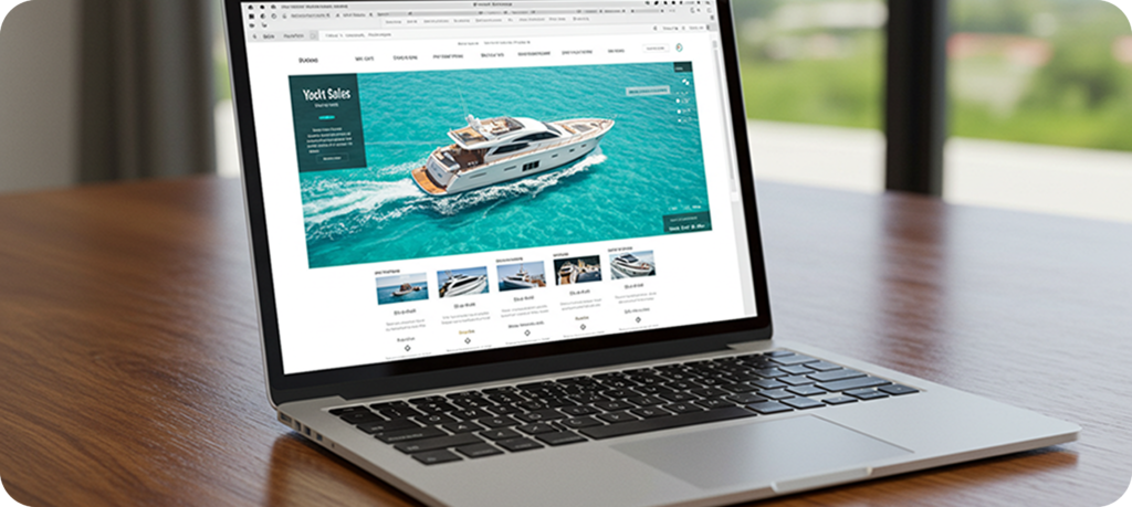 responsive web design for yacht & boat businesses that works, frame